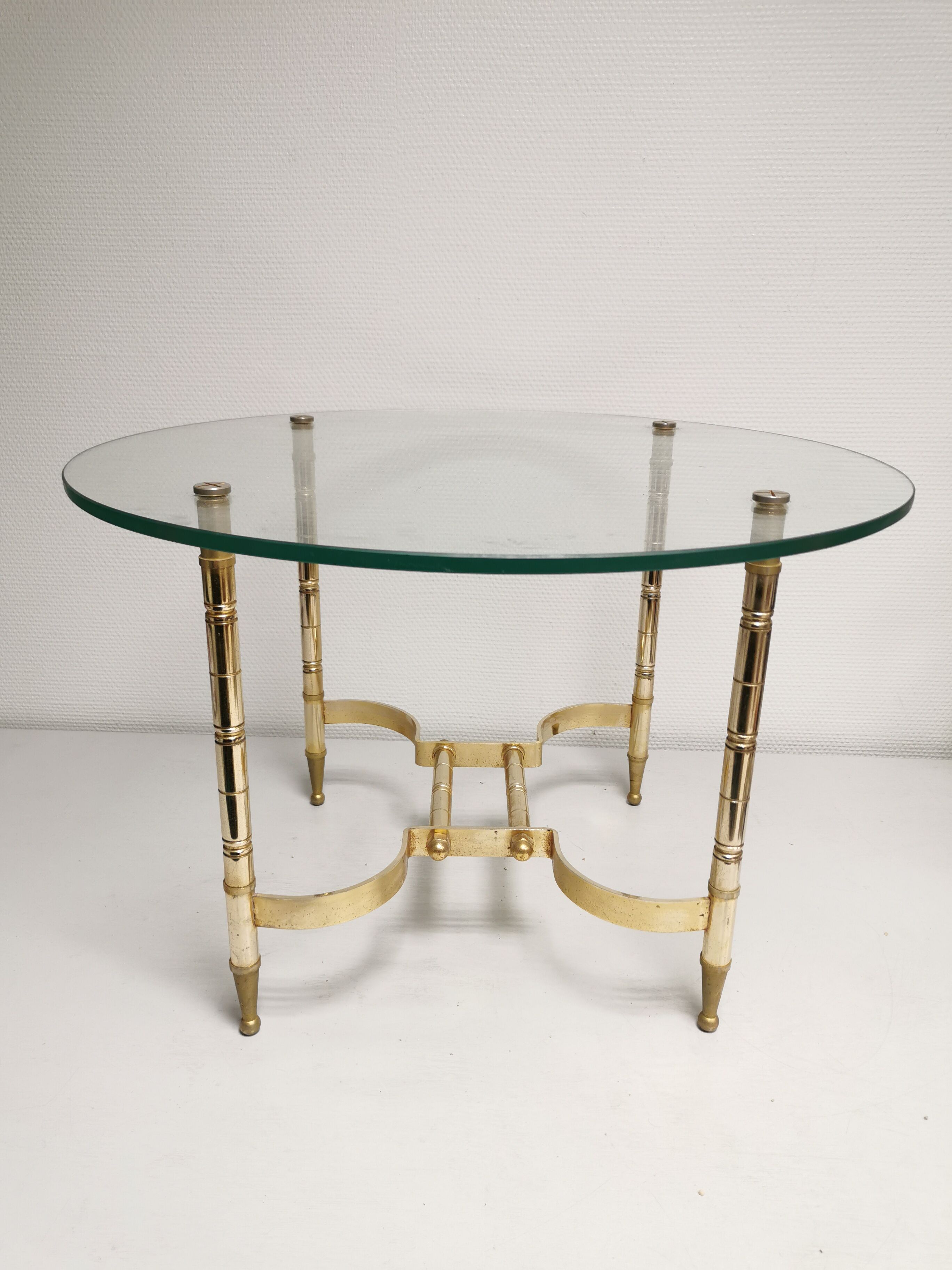 Table basse de salon vintage hollywood regency années 50-60