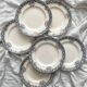6 flat plates in ironstone "Diderot" Longwy