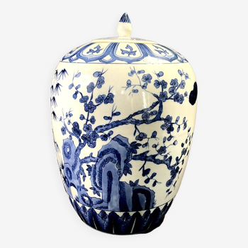 Porcelain ginger pot, Chinese blue, Kangxi Nian Zhi, early 20th century