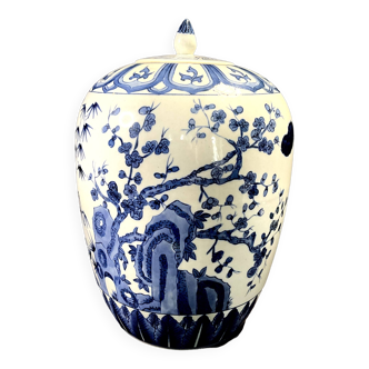 Pot à gingembre en porcelaine, bleu de chine, Kangxi Nian Zhi, début XXème