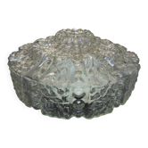 Plafonnier "dôme" en verre moulé