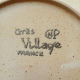 6 CNP Village stoneware skullcap plates