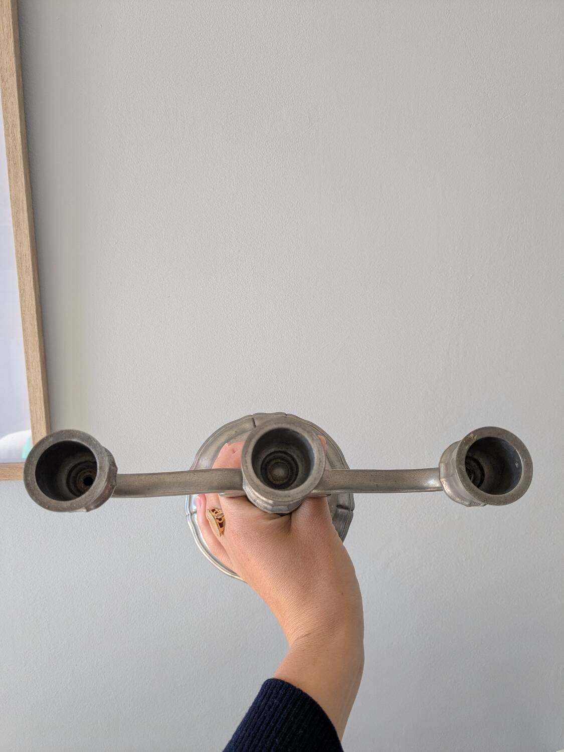 Vintage tin chandelier