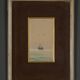 Watercolor on paper by Belval Sailboat 3 masts XXth