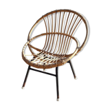 Wicker chair and tripod