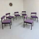 6 anciennes chaises design Dieter Wäckerlin model 101 pour Idealheim 1960