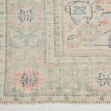 Tapis Oushak Vintage Corail Beige Pastel, 215x319 Cm
