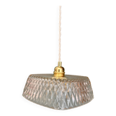 Vintage square glass pendant light - tableware collection -
