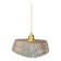 Vintage square glass pendant light - tableware collection -