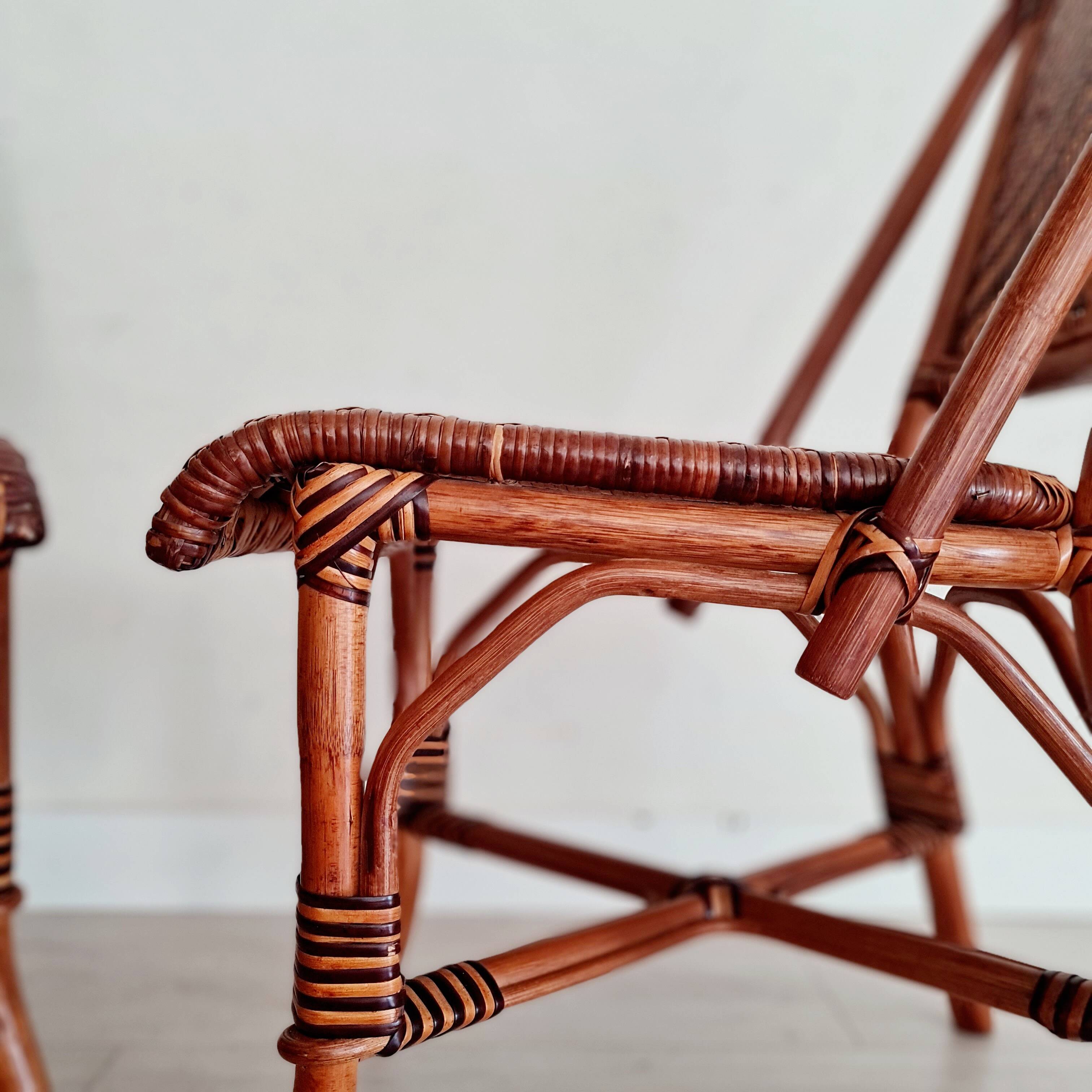 Rattan bistro chairs