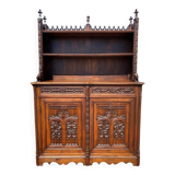 Gothic walnut sideboard / dresser