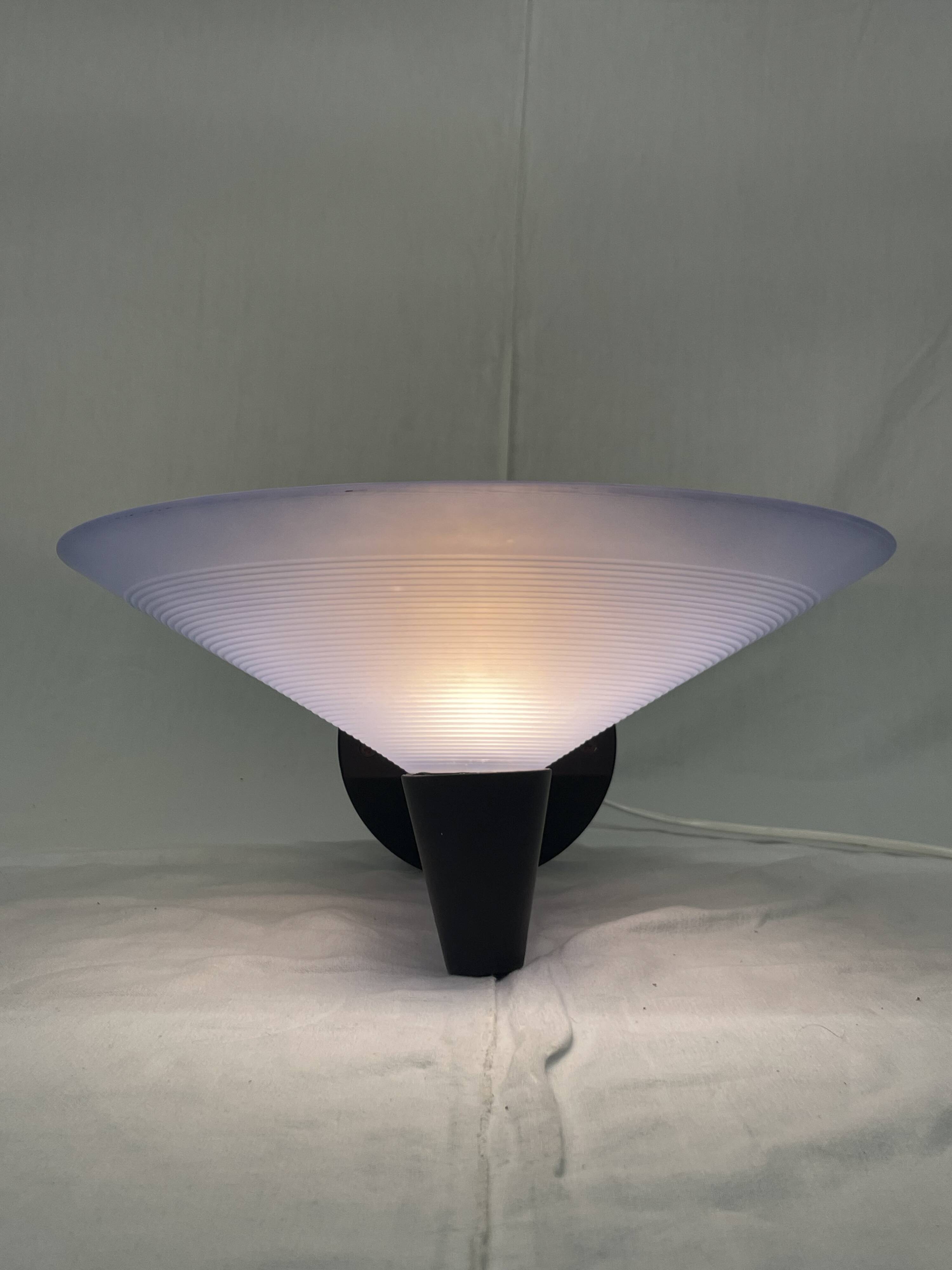 Pair of Lamiprogetti wall lights, Italy, 1980's