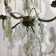 Chandelier 4 lights bronze and tassels