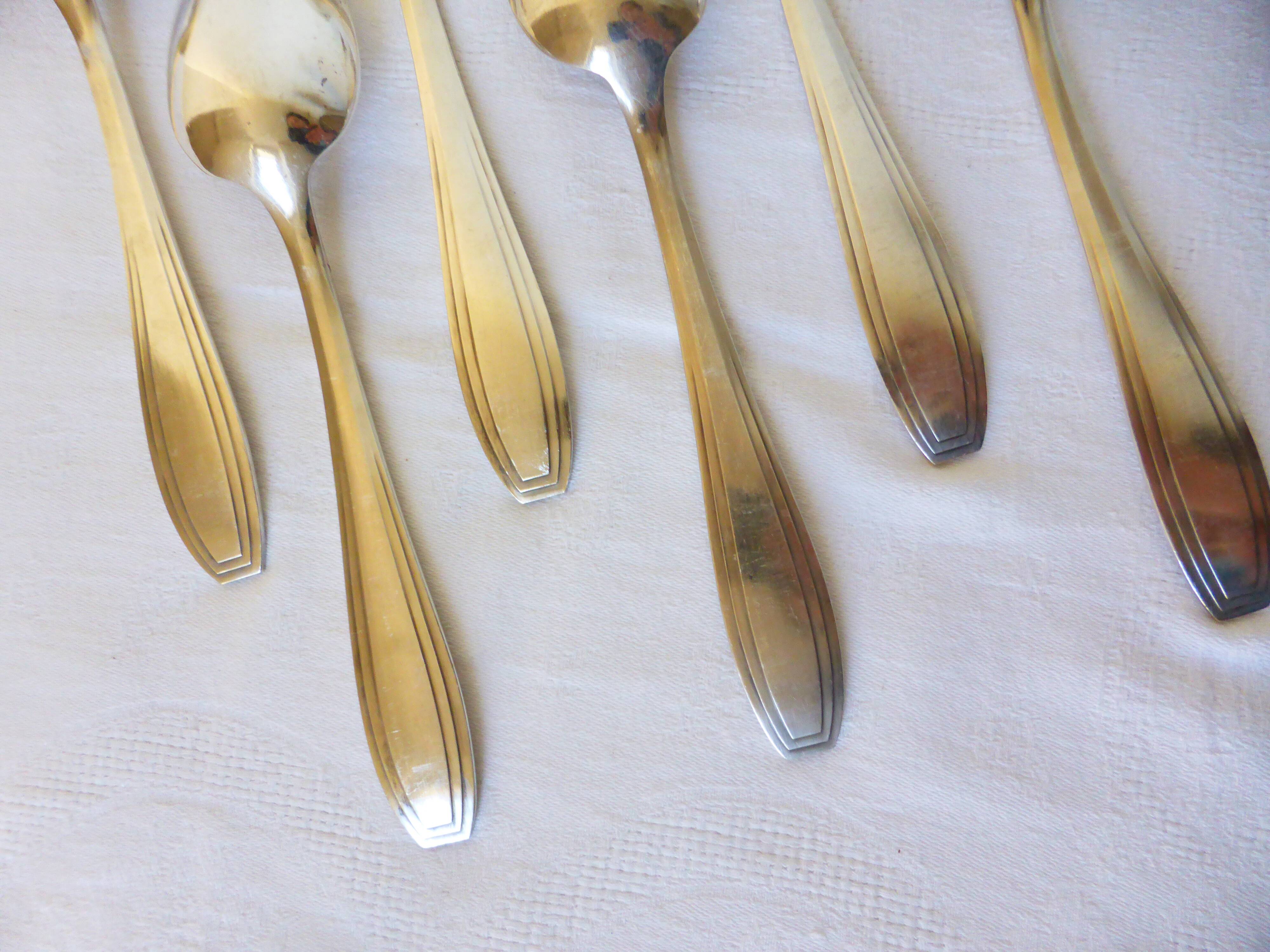 6 Apollo Art Deco style tablespoons 2106237