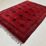 Afghan Khal Mohammadi Rug 300x195 cm, Vintage Turkoman Ersari Rug