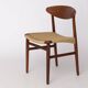 Chaise de Salle à Manger Mid-Century en Teck par Larsen & Bender Madsen pour Naestved Møbel