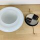 Pair of opaline wall lamps Regent half spheres 29 cm