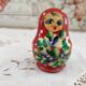 5 red russian dolls