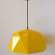 Vintage Bakelite origami-shaped yellow pendant light