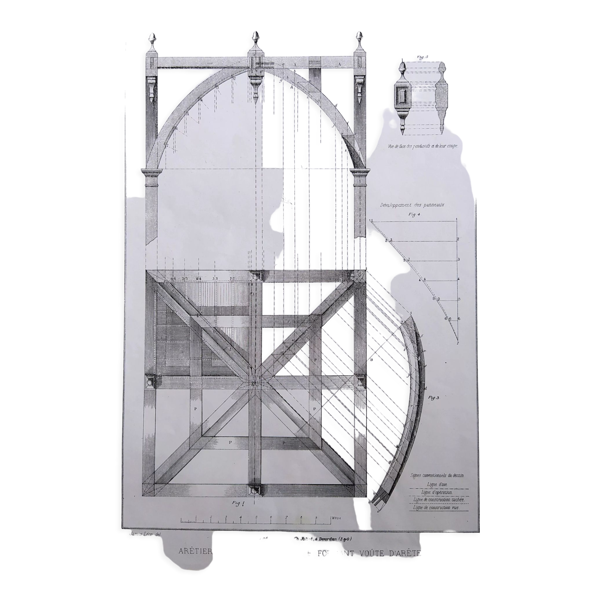 18 carpentry boards " Roubo "