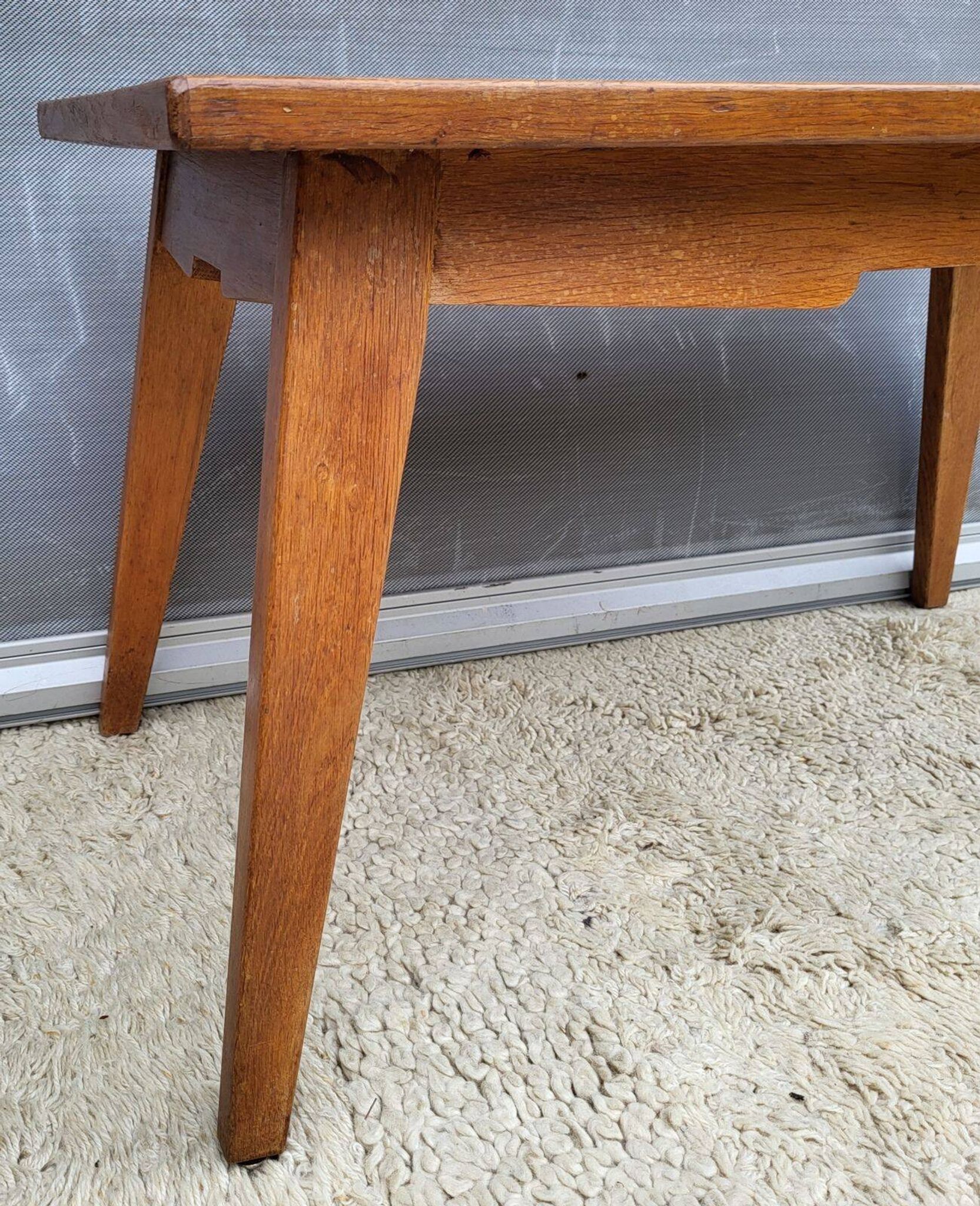 Reconstructed 1950s cantilever coffee table