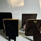 Set of 4 antique brass frames