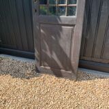 Wood and steel workshop door