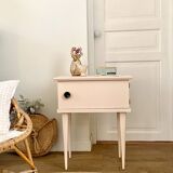 Bedside table with spindle legs