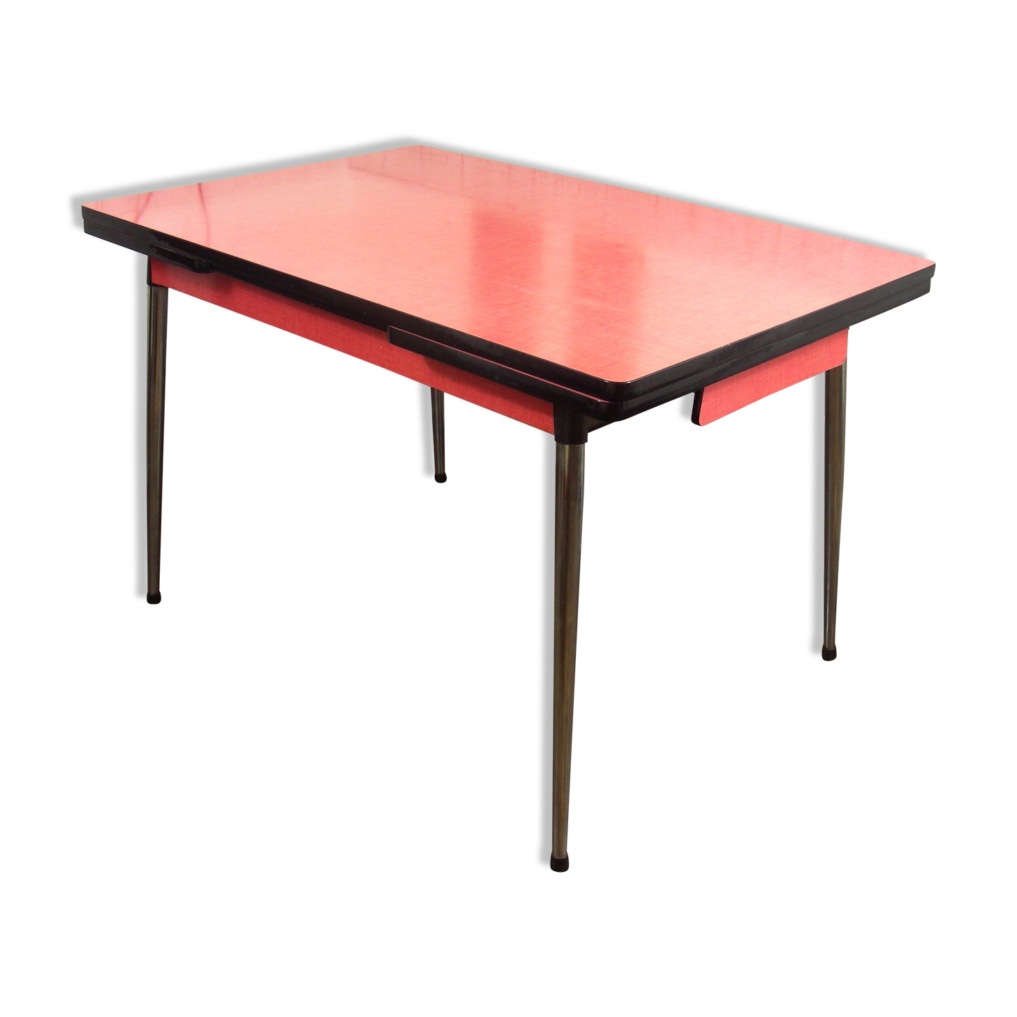 Table formica rouge 1960 vintage Selency