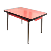 Vintage red formica table 1960
