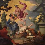 18th century Italian panel painting, Hermes entrusts Dionysus to the nymphs