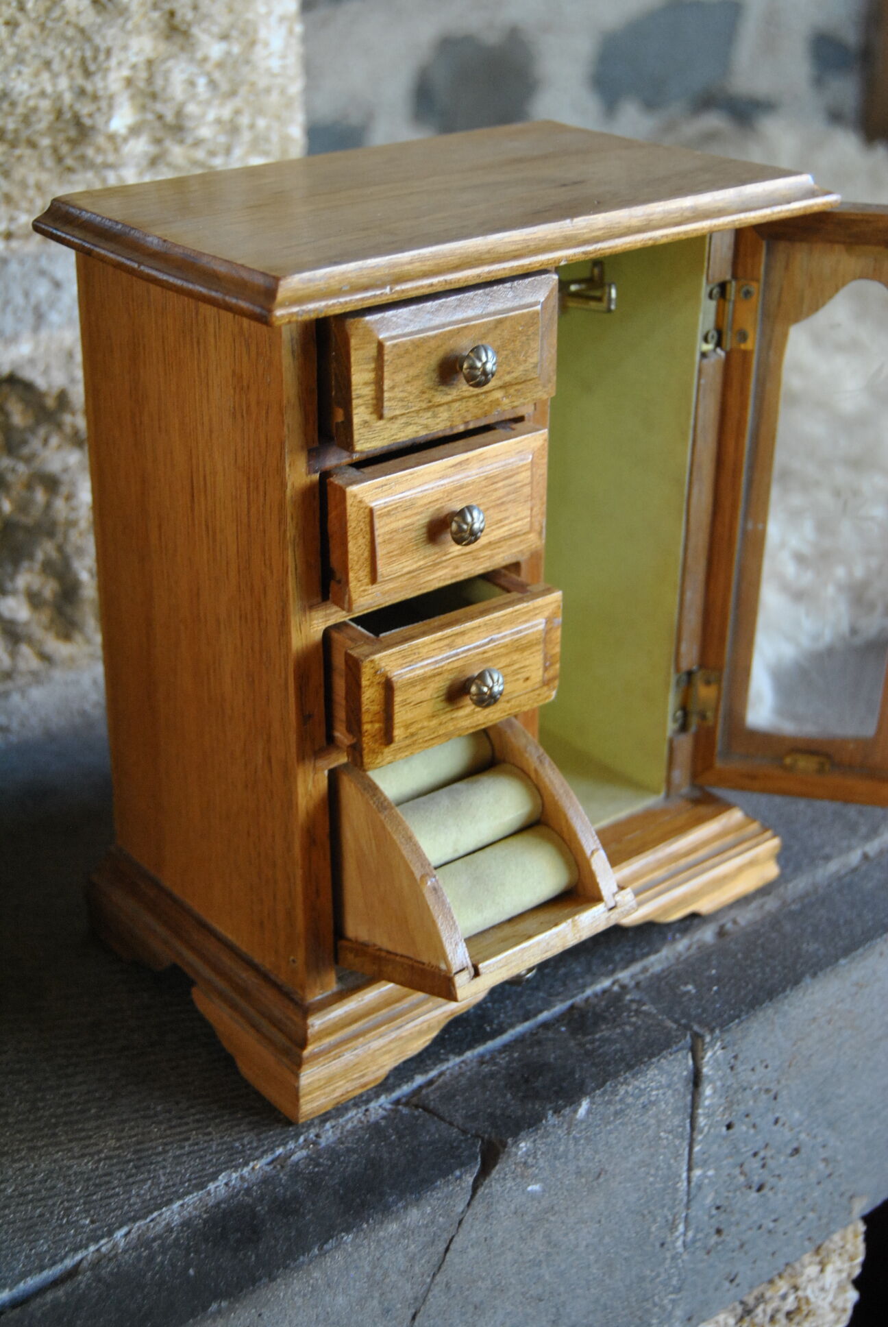 Cabinetmaker's jewelry box 50s/60s