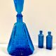 Carafe Empoli en verre bleu outremer