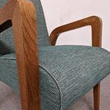 Pair of free span bridges armchairs from the 50s