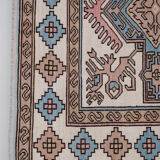 Vintage soft color turkish oushak rug 175 x 244 cm