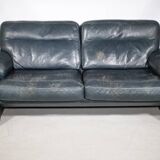 DE SEDE DS 70 design leather sofa, three-seater