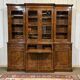 Victorian 19th-century walnut secretary bookcase with 8 doors.