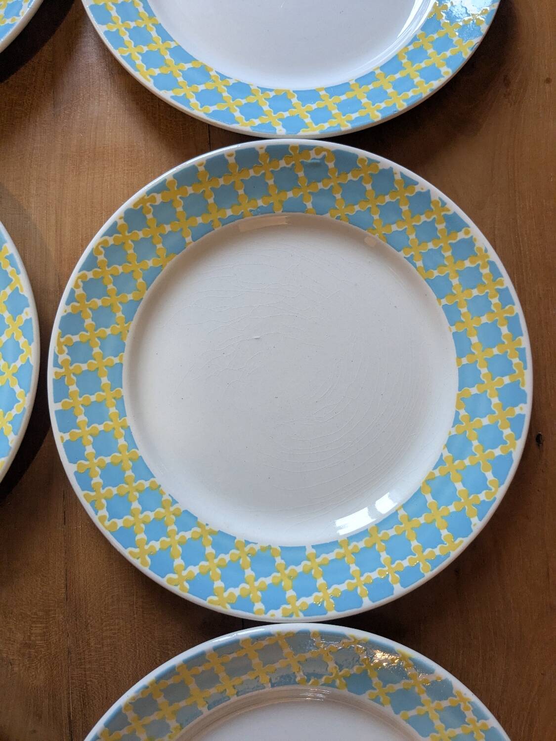 8 Digoin Sarreguemines dinner plates