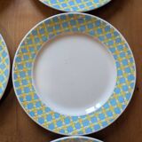 8 Digoin Sarreguemines dinner plates