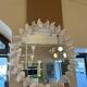 Murano mirror, white butterflies