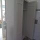 Vintage Parisian wardrobe, 2 doors re-enchanted in pearl gray.