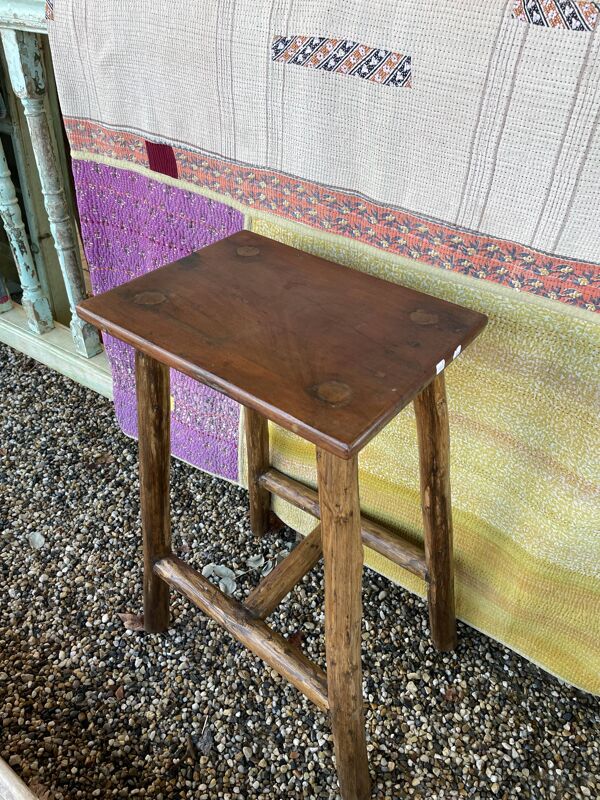 Tabouret haut en teck