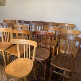 Set of 16 bistro and Baumann chairs