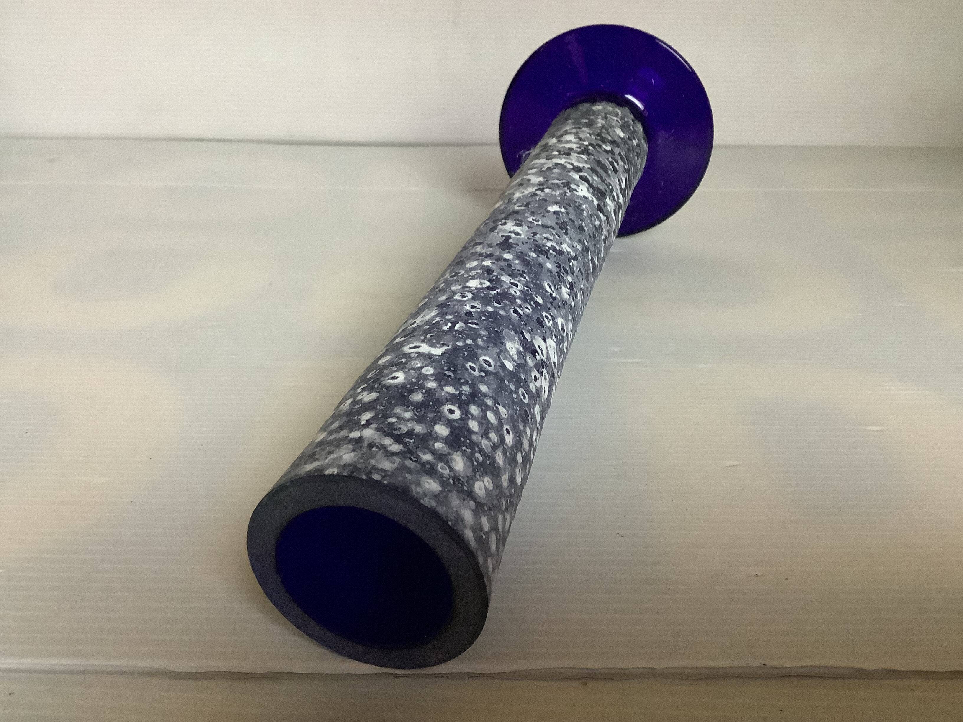 Large cobalt blue Scavo soliflore vase