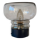 Table lamp desk bedside Sciolari smoked glass globe black plastic base