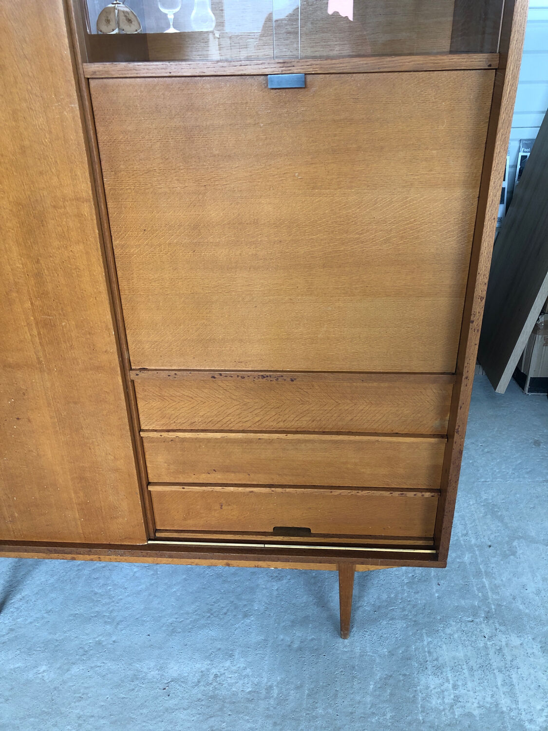 Vintage teak secretary from the 60s