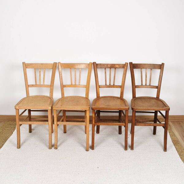 Ensemble de 4 chaises de bistrot luterma