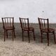 Series of 6 parisian bistro chairs 1950