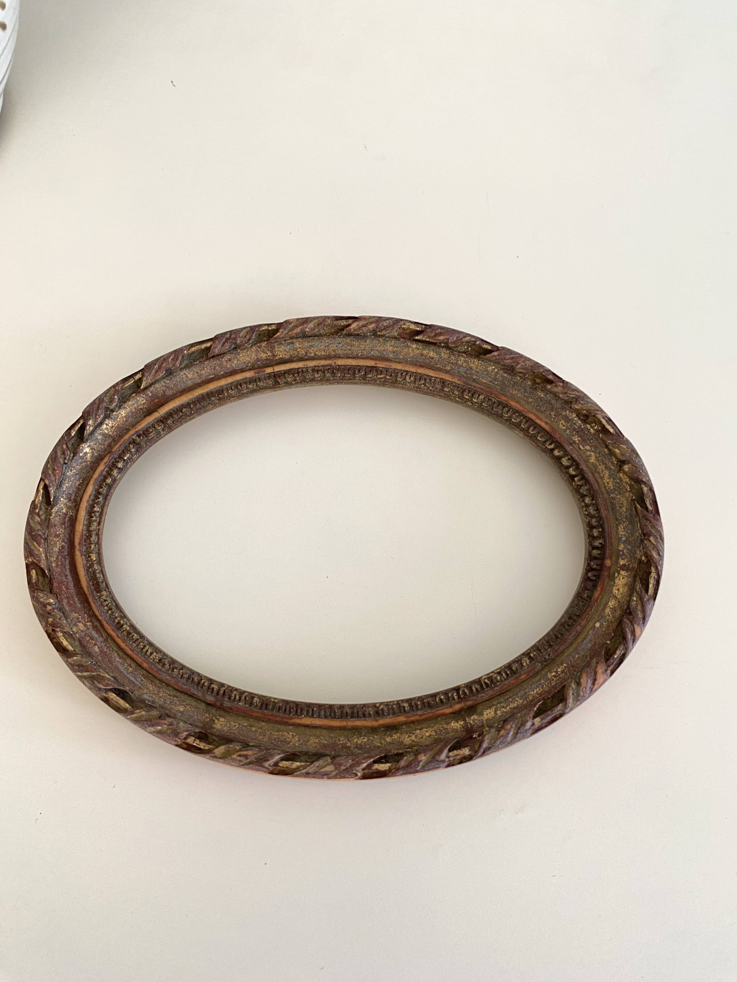 Italian wood and gold frame