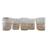 Verres ciselés sculptés vintage
